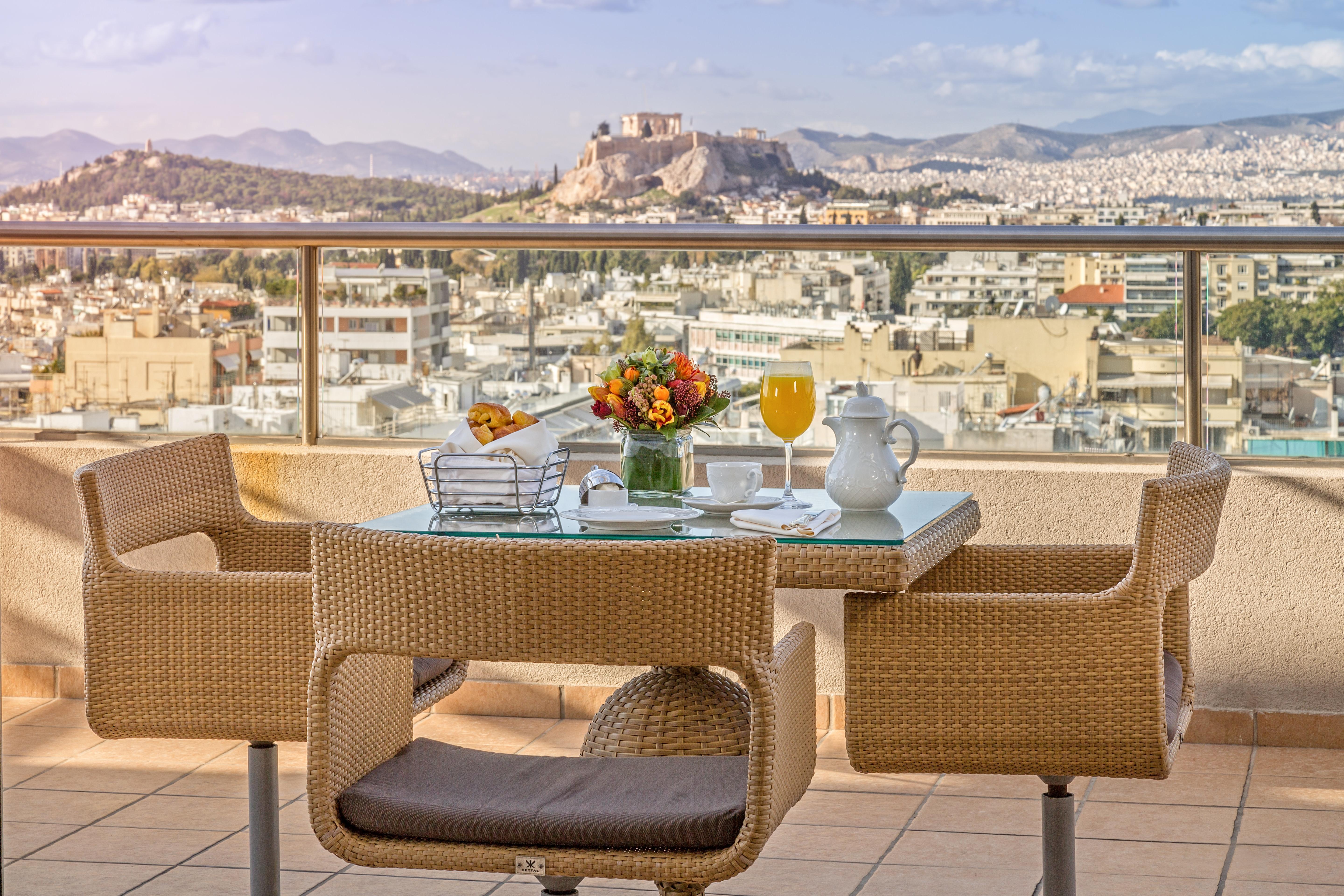 Divani Caravel Афіни Екстер'єр фото View of Acropolis from the hotel